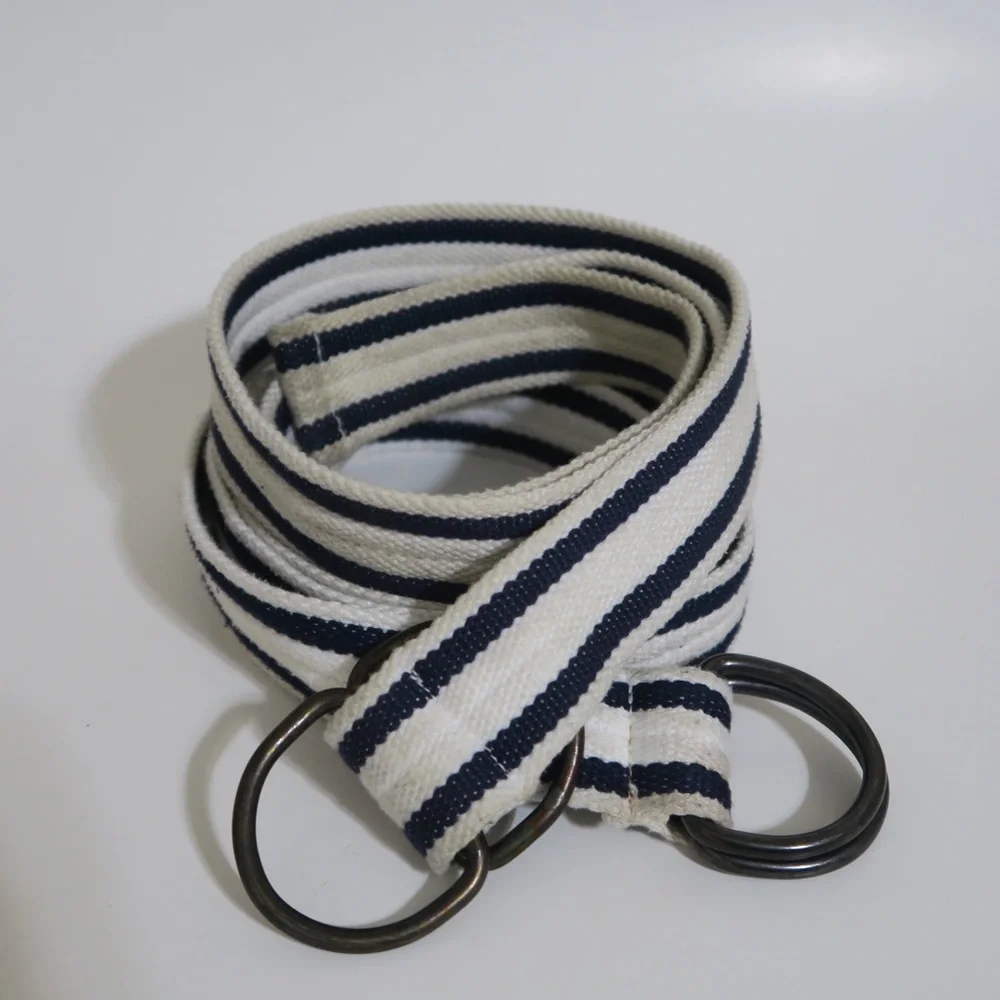 American Eagle Outfitters Blue Striped Belt Lot of Two Nautical Size‎ 30